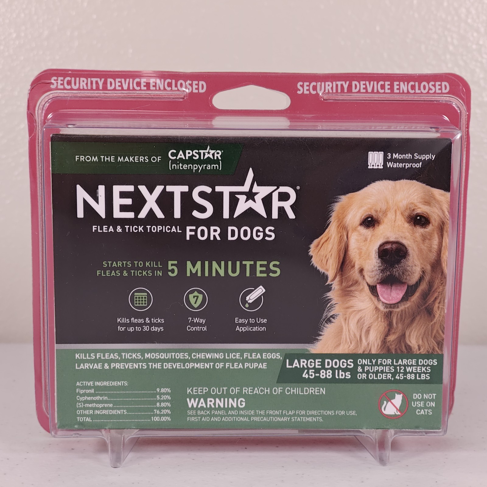 NEXTSTAR Flea & Tick Topical for Large Dogs 45-88Lbs 3-Month Supply