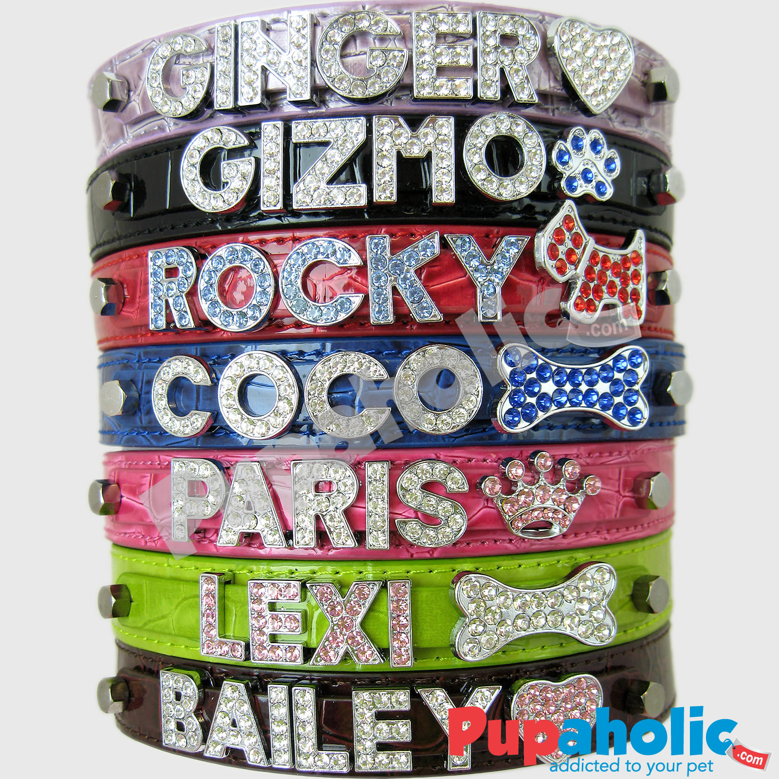 Croc Dog Cat Pet Personalized Collar – XS, S, M, L, XL