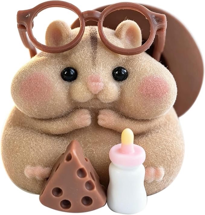 Handmade Taba Squishy Hamster Toy, Cute Squishy Hamster Fidget Toy