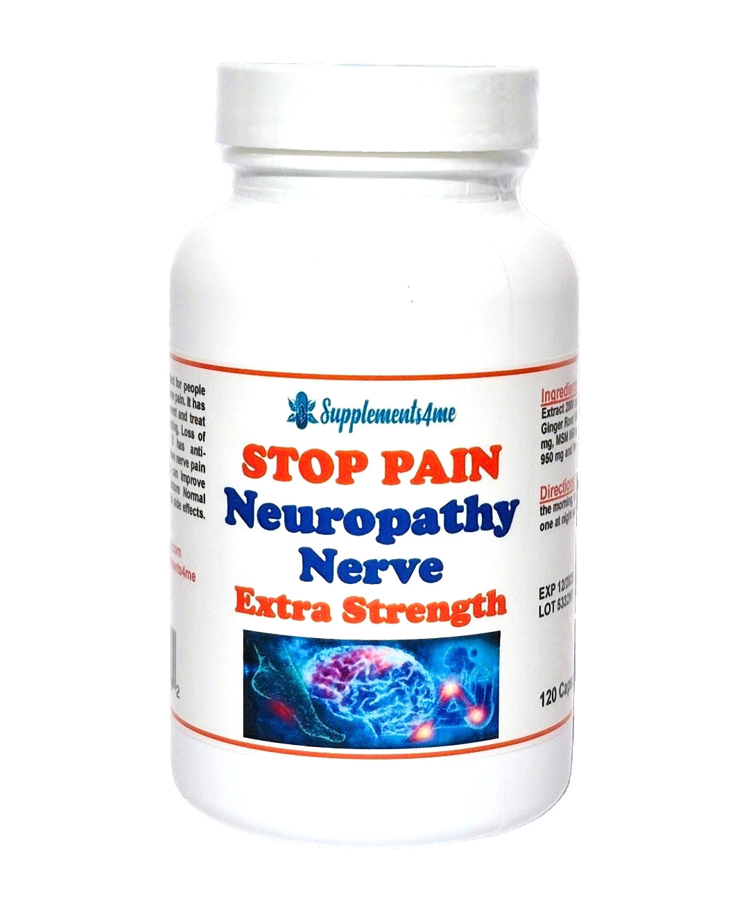 100% POWERFUL HERBS FOR NEUROPATHY PAIN WOMEN & MEN – 120 CAPS – MADE IN USA