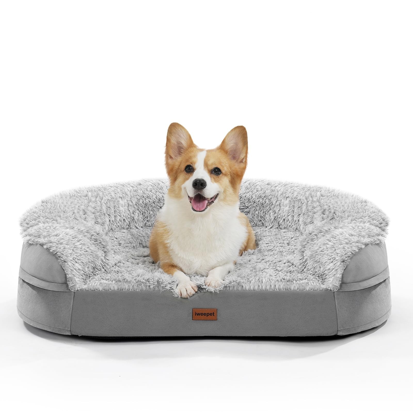 3.7 inch Thickened Orthopedic Dog Beds for Medium Dogs, Supportive Dog Sofa B…