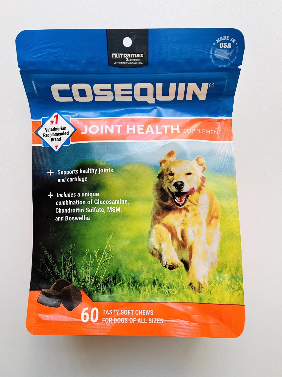 Nutramax Cosequin Joint Health Supplement 60 Soft Chews for Dogs EXP 06/2027