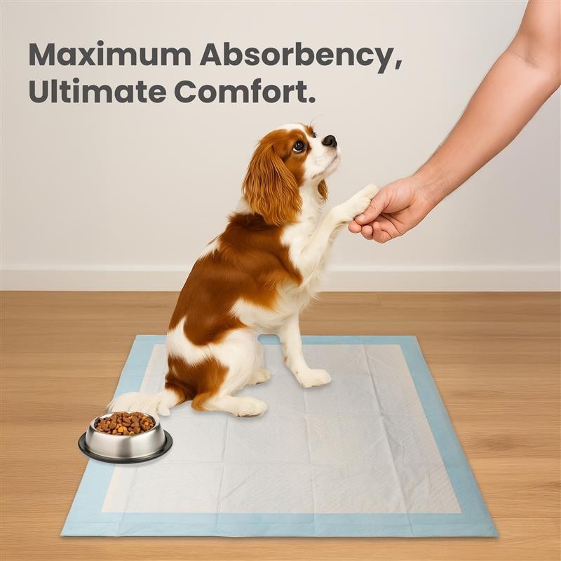 Pet Pads XL for Dogs Ultra-Absorbent Unscented Blue Pet Training Pads: 24″ x 36″