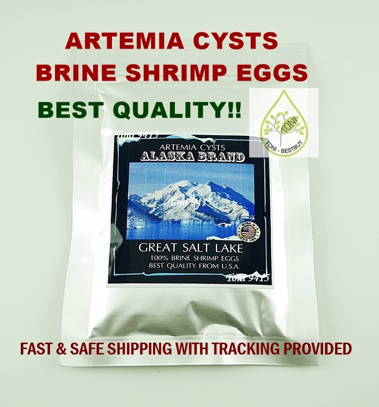ALASKA Artemia Cysts Brine Shrimp Egg USA PREMIUM 50g BEST Quality 90% Fast Ship