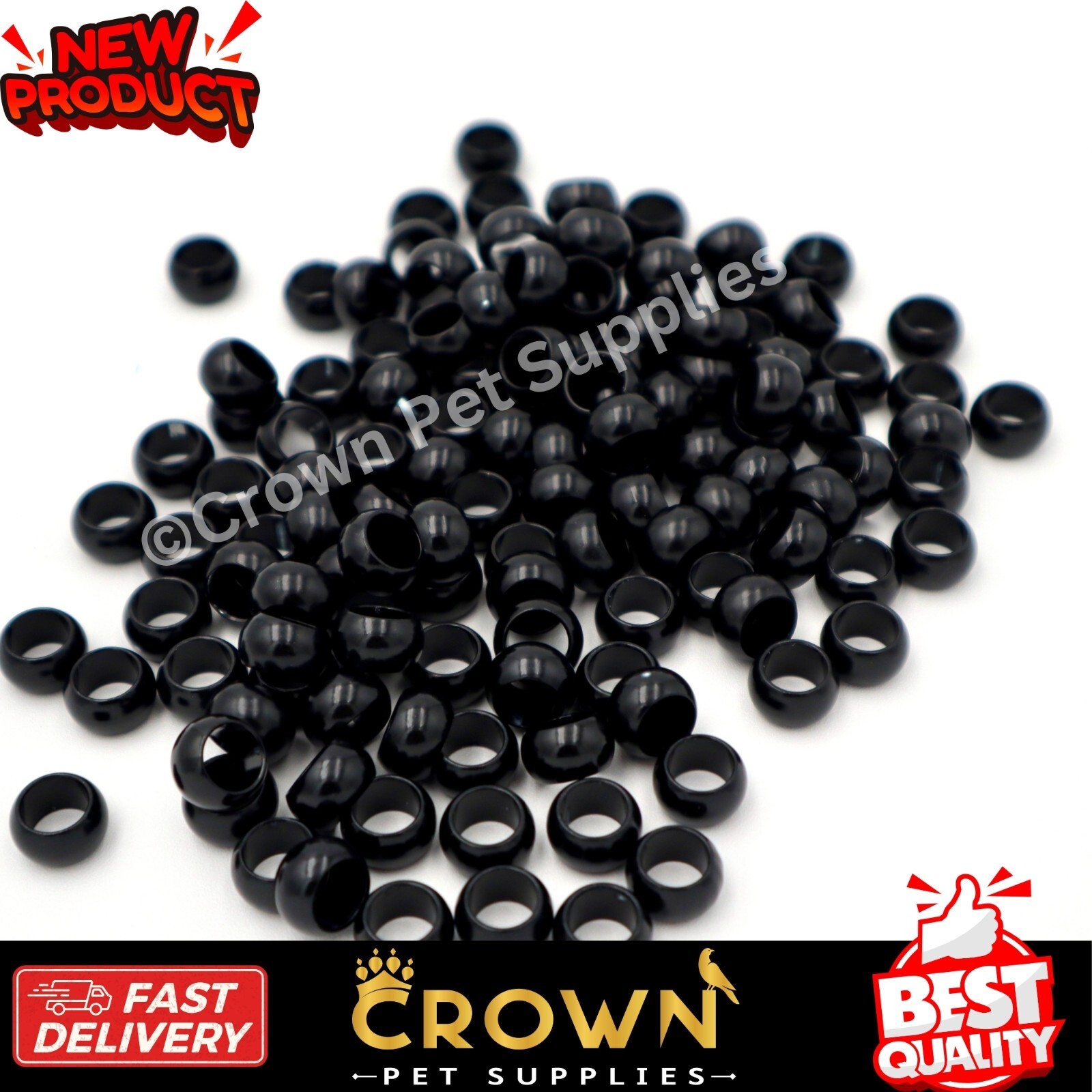 Pigeons Leg aluminum Black 8mm Rings Bands Foot Bird Chicks Quail 20 pcs