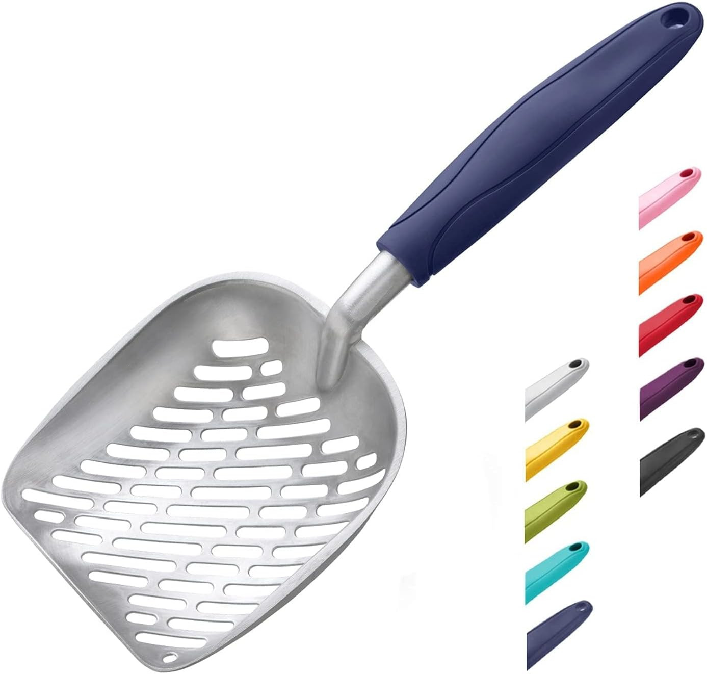 Cat Litter Scoop Aluminum Alloy Sifter Kitty Metal Scooper Deep Shovel Diagonal