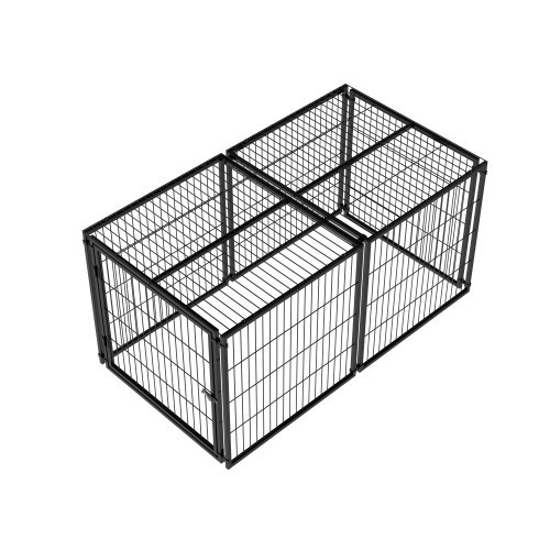 Dog cage Large dog cage 63.7-inch medium-sized dog bed puppy enclosure