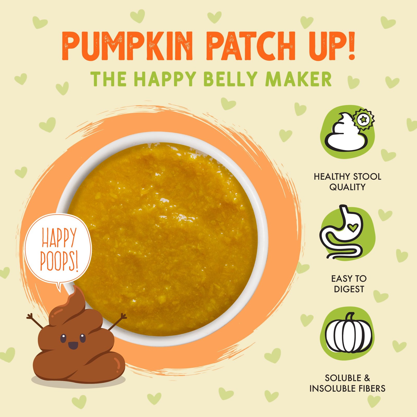 Weruva Pumpkin Patch Up!, Puree Pet 2.8oz Pouch (Pack of 12), Orange