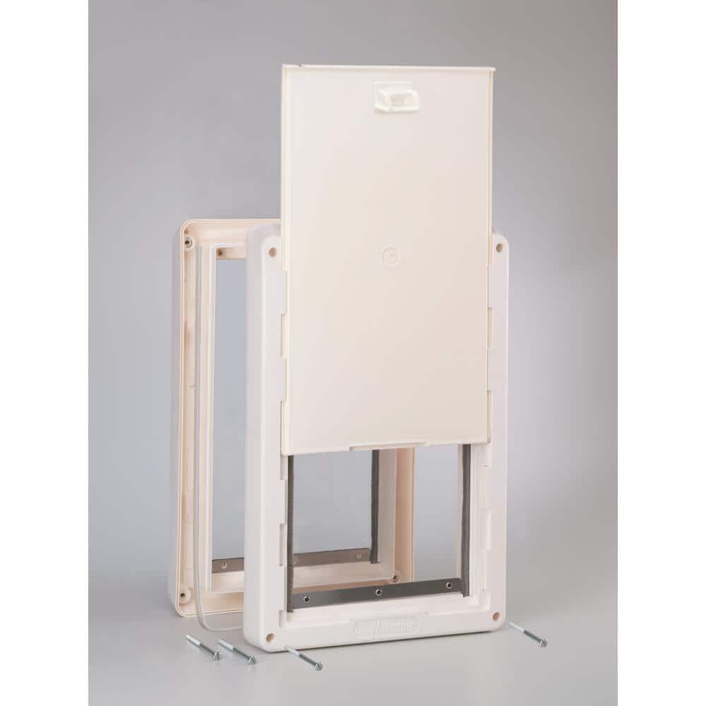 9.75 in. X 17 inch Large Ruff Weather Frame with Dual Flaps Dog and Pet Door