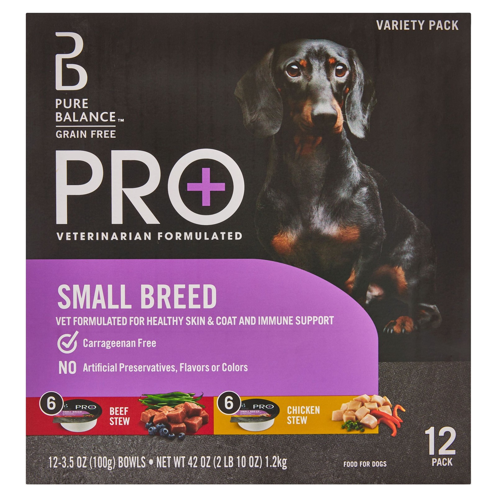 Pro Beef Stew & Chicken Stew Small Breeds Wet Dog Food 3.5 oz
