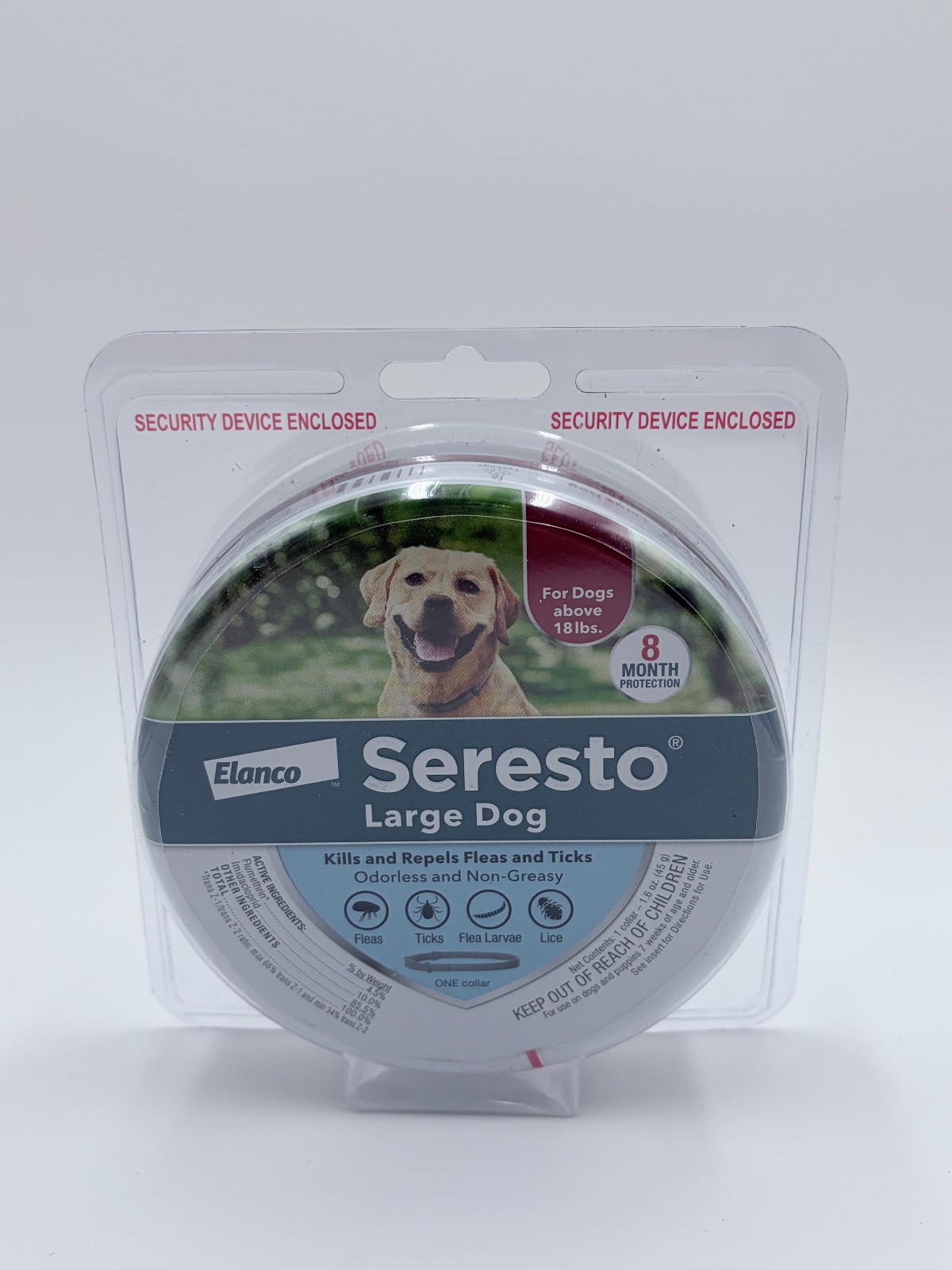Seresto Flea & Tick Collar 8 Months Protection LARGE Dogs above 18lbs – Sealed