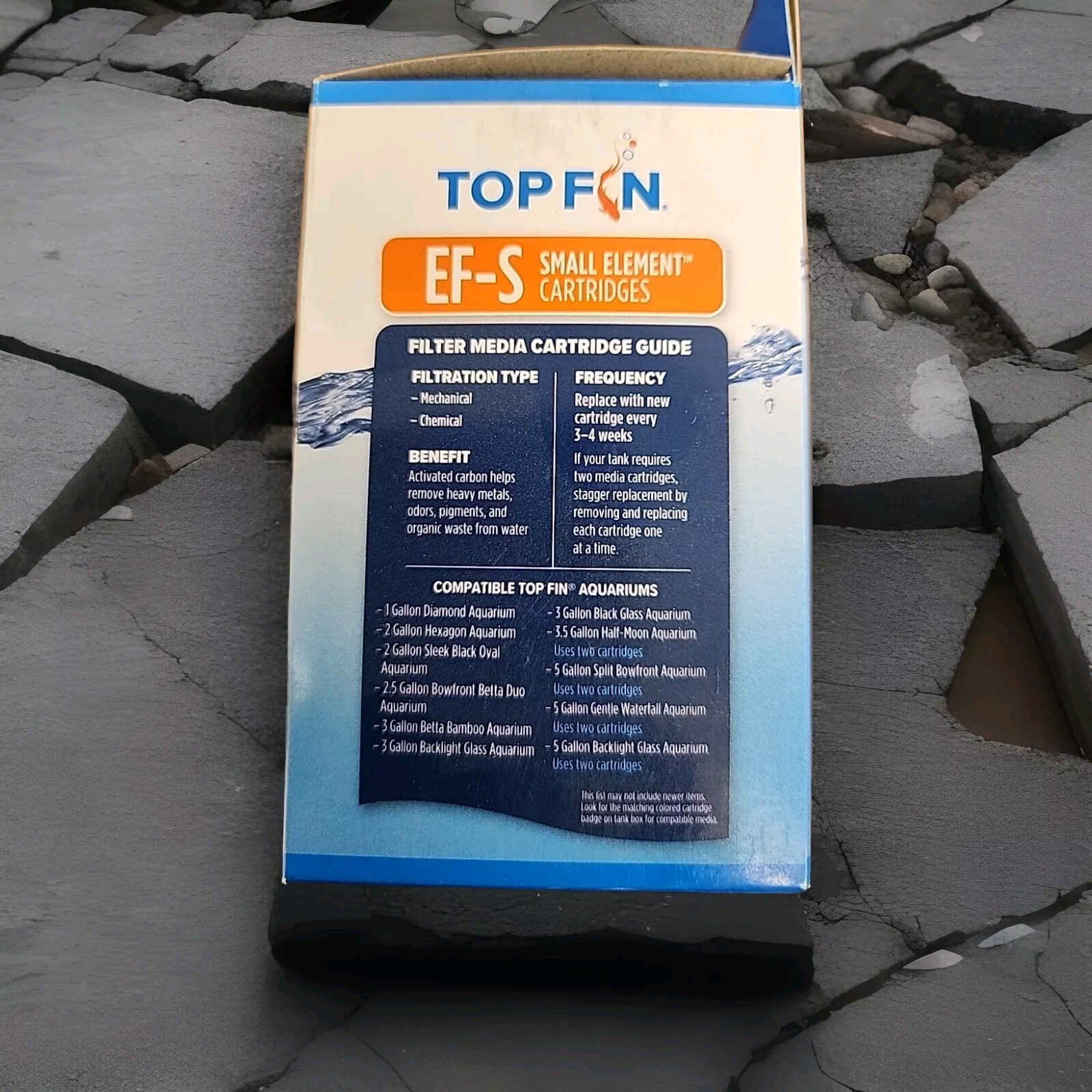 2pack,Top Fin EF-S Small Element Filter Cartridges (2-6Count) 6 Month Supply