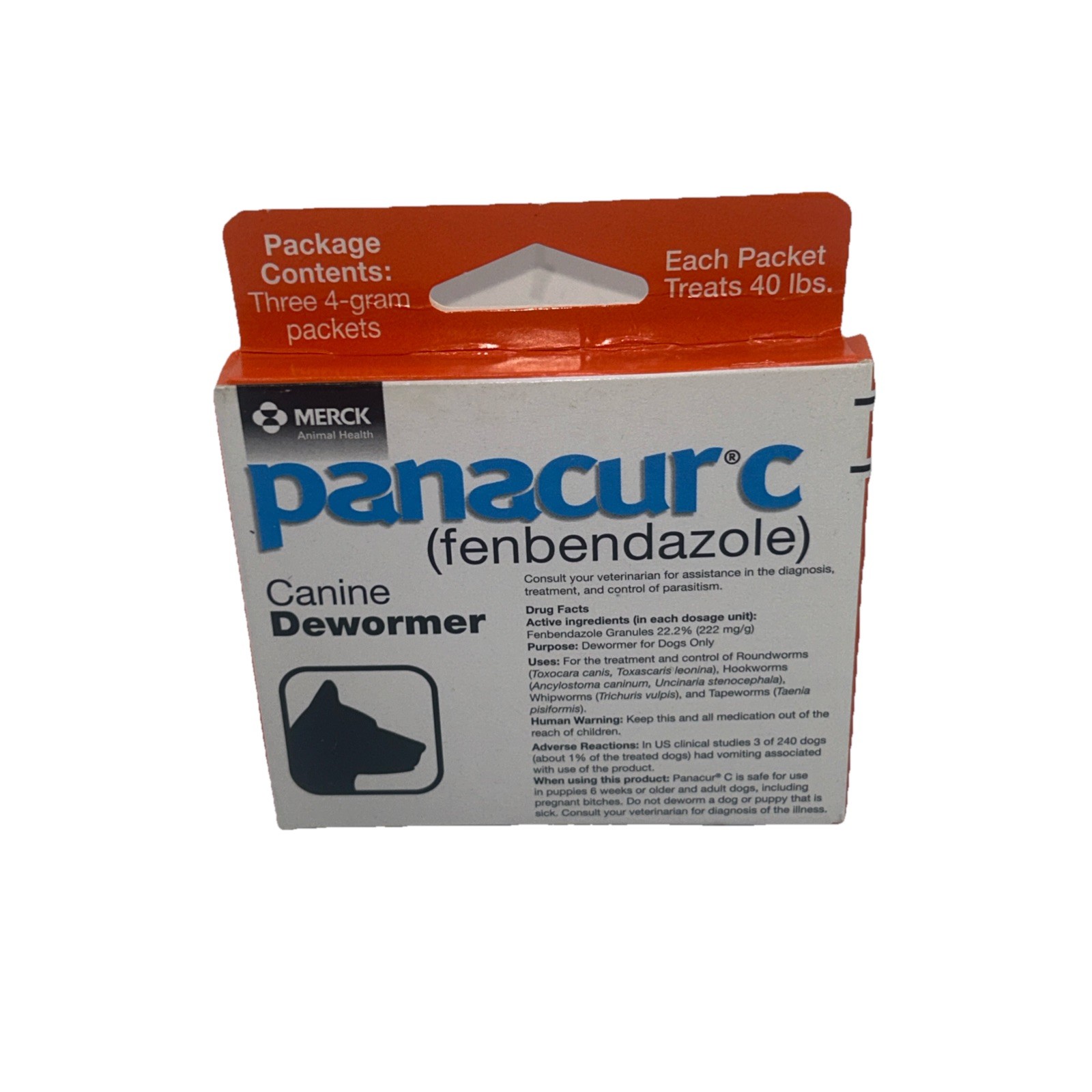 PANACUR C – CANINE DEWORMER – FENBENDAZOLE – EXP: 06/2027