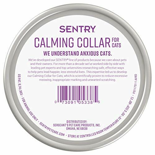 Sentry Industries Calming Collar for Cats 3Ct, Purple Assorted Sizes