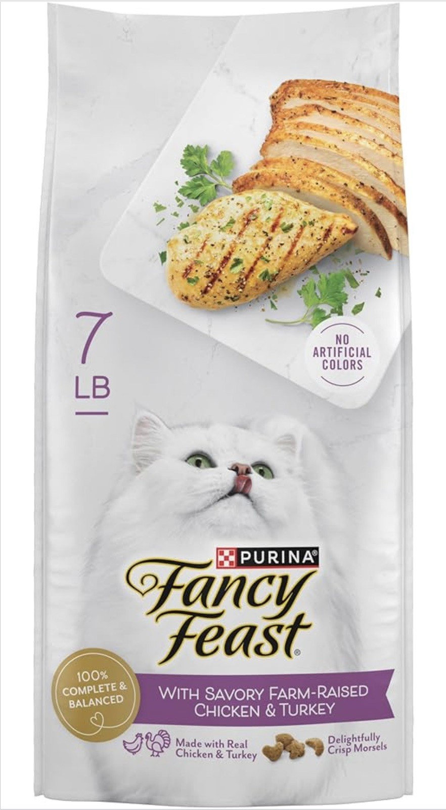 Purina Fancy Feast Dry Cat Food Filet Mignon Seafood & Shrimp – 7 lb Bag – NEW