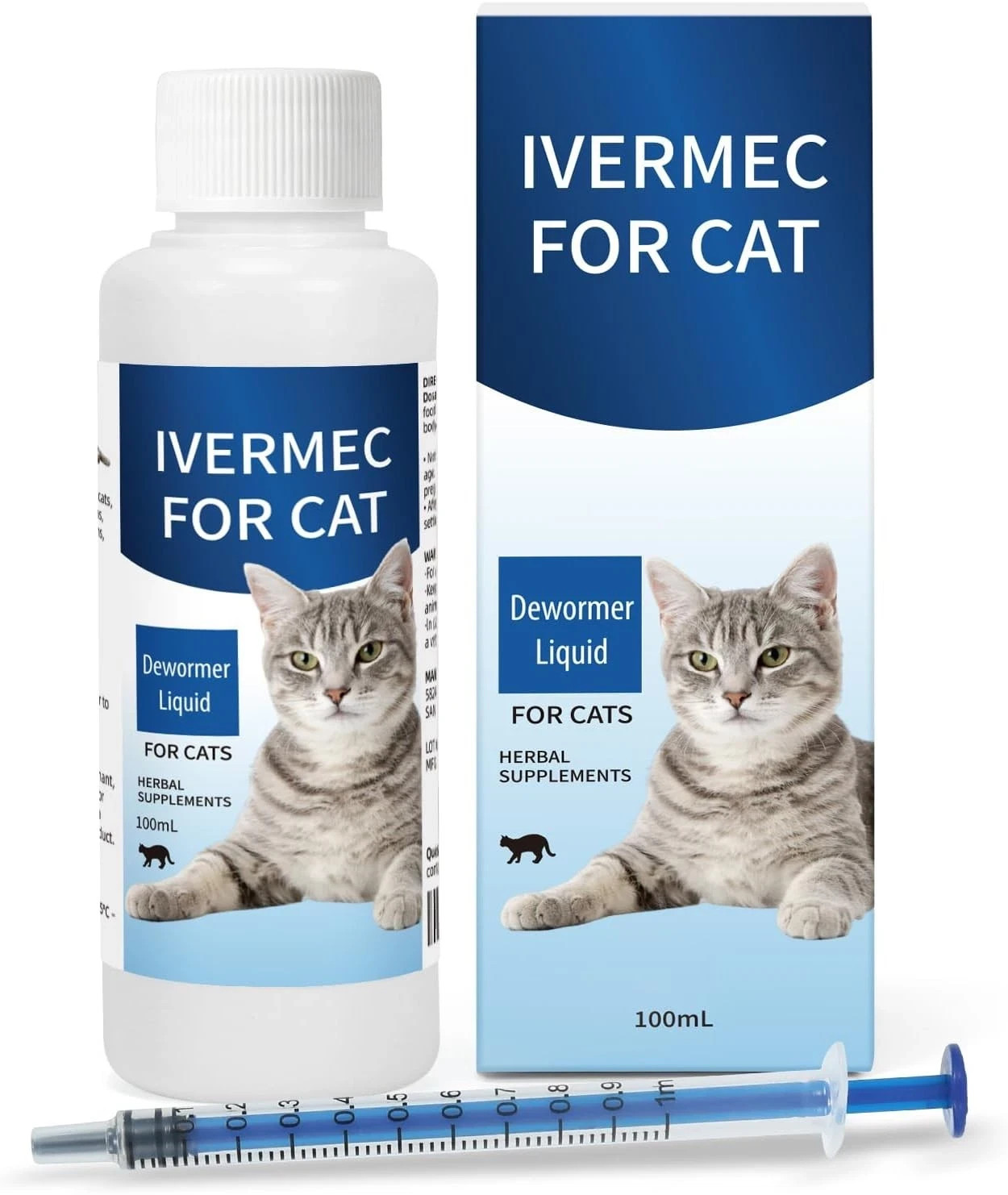 Dewormer for Cats – Broad Spectrum Cat Worm Treatment & Digestive Cleanser