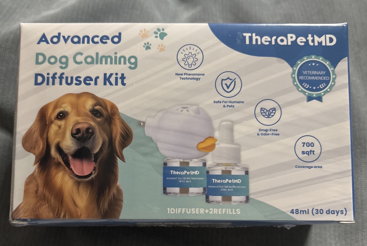 TheraPet MD Advanced Dog Calming Diffuser Kit (1 Diffuser + 2 Refills) *NEW*