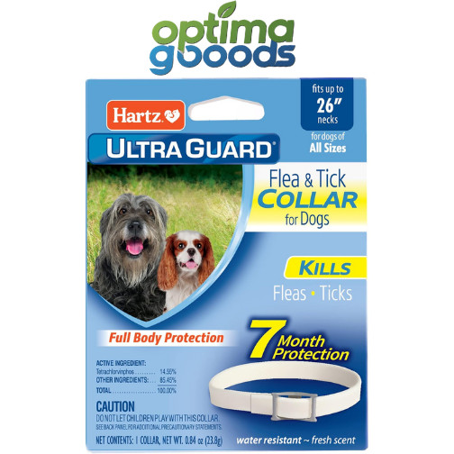 Hartz UltraGuard Flea & Tick Collar for Dogs & Puppies 26″, 7 Month Protection
