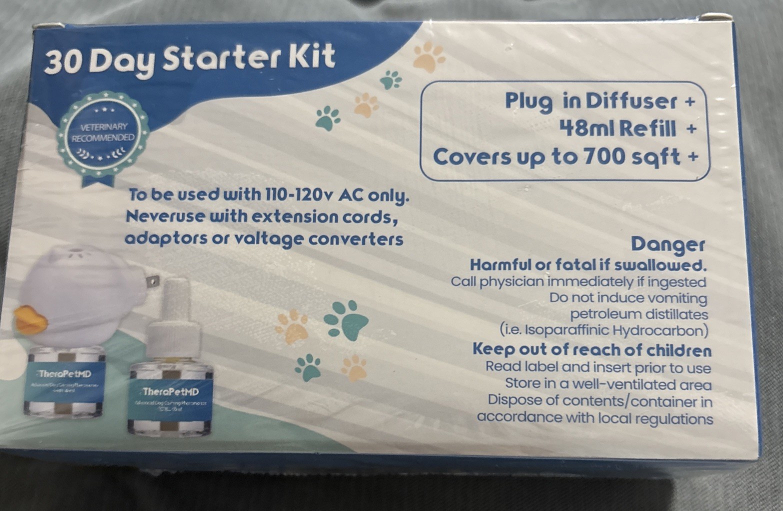 TheraPet MD Advanced Dog Calming Diffuser Kit (1 Diffuser + 2 Refills) *NEW*