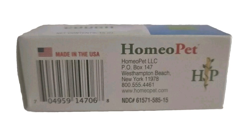 Cough Relief 15 ml By HomeoPet Solution, Persistent Cough Relief For Dogs & Cats