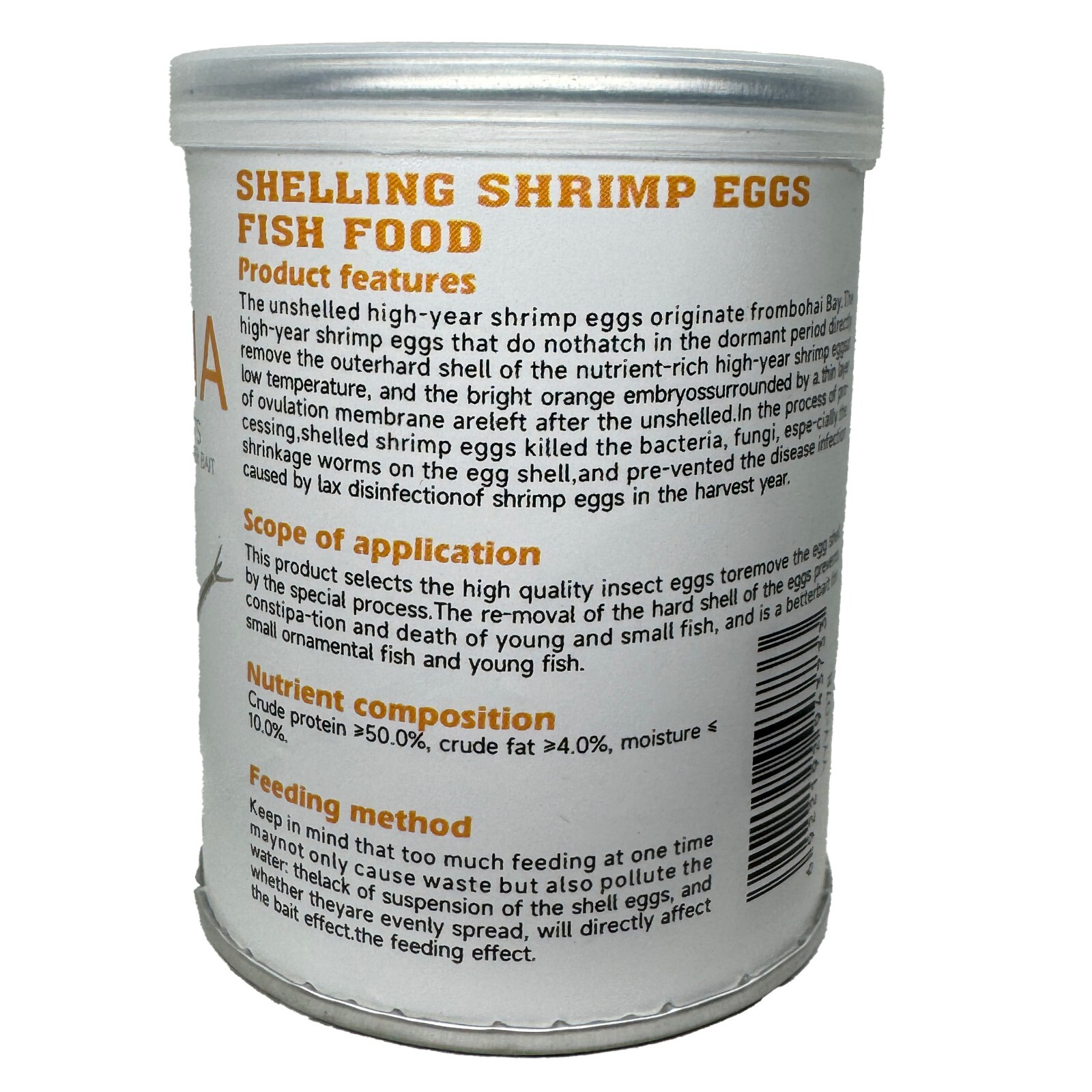 DECAPSULATED BRINE SHRIMP EGGS 2.8 oz DECAPSULATED ARTEMIA NON HATCHING 100%