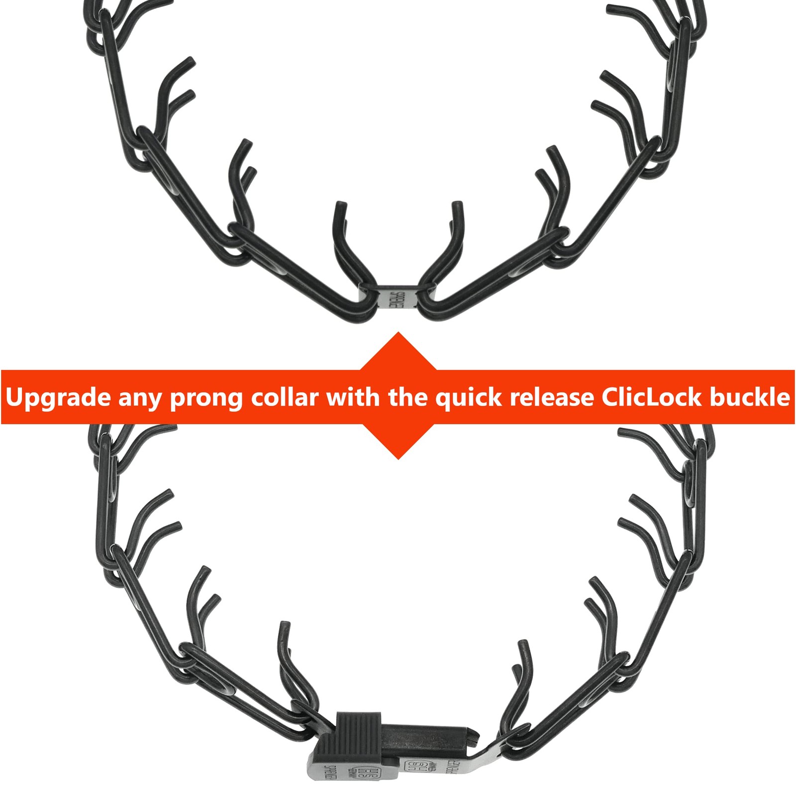 Sprenger Herm Black Stainless Steel ClicLock Buckle Quick 3.0/3.2mm,