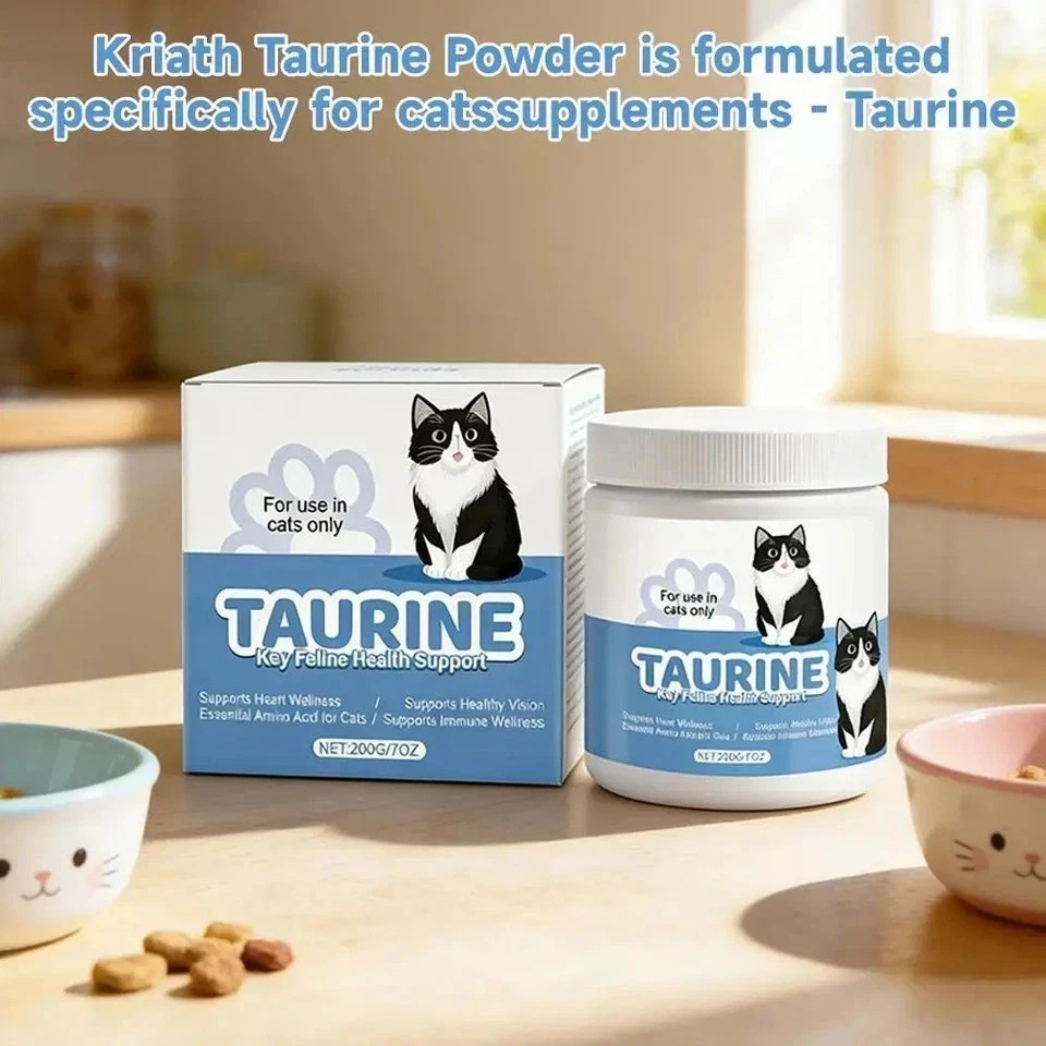 Kitty Supps Taurine for Cats, Kittysupps Taurine Supplement Immune Support