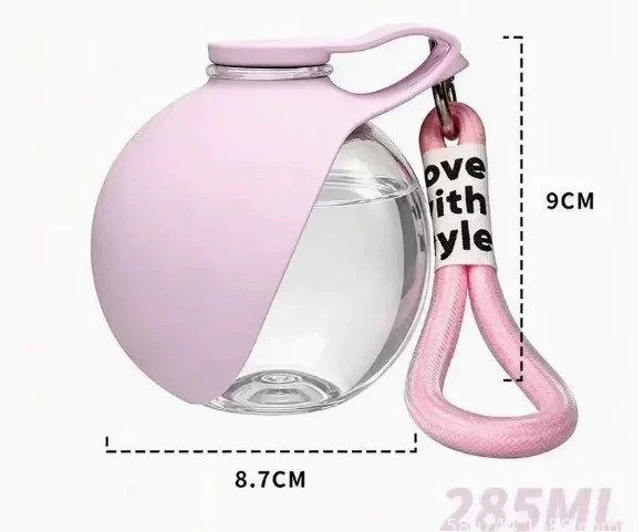 Portable Stainless Steel Dog Water Bottle Travel Pet Drinking Bowl Dispenser