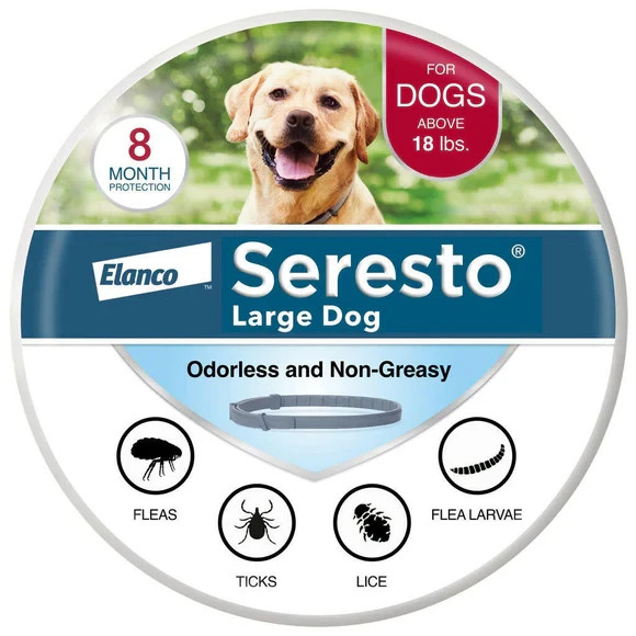 Seresto Flea and Tick Collar 8 Months Protection for Large Dogs over 18lbs