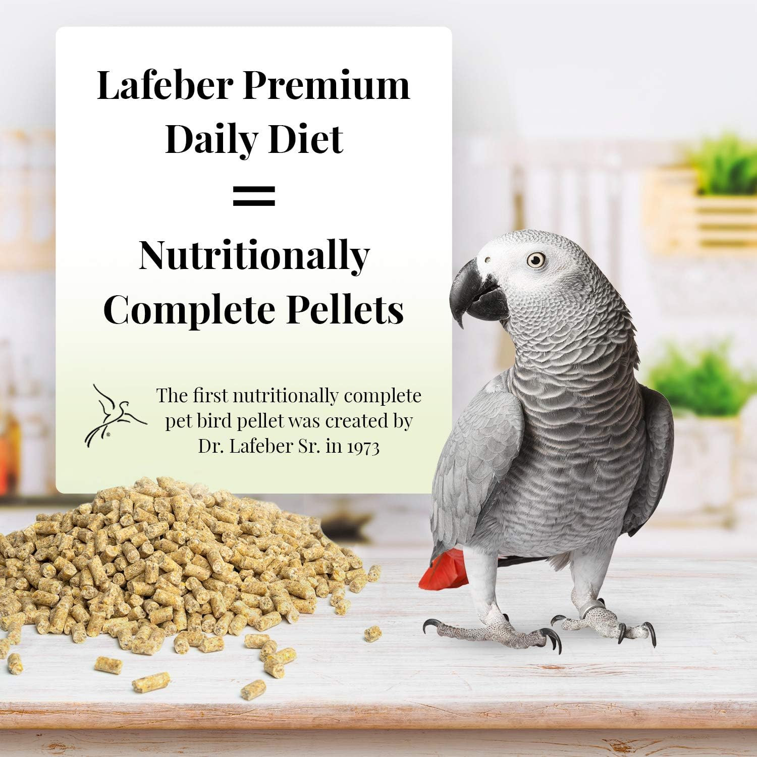 Premium Daily Diet Pellets Pet Bird Food, Made with Non-Gmo and Human-Grade Ingr