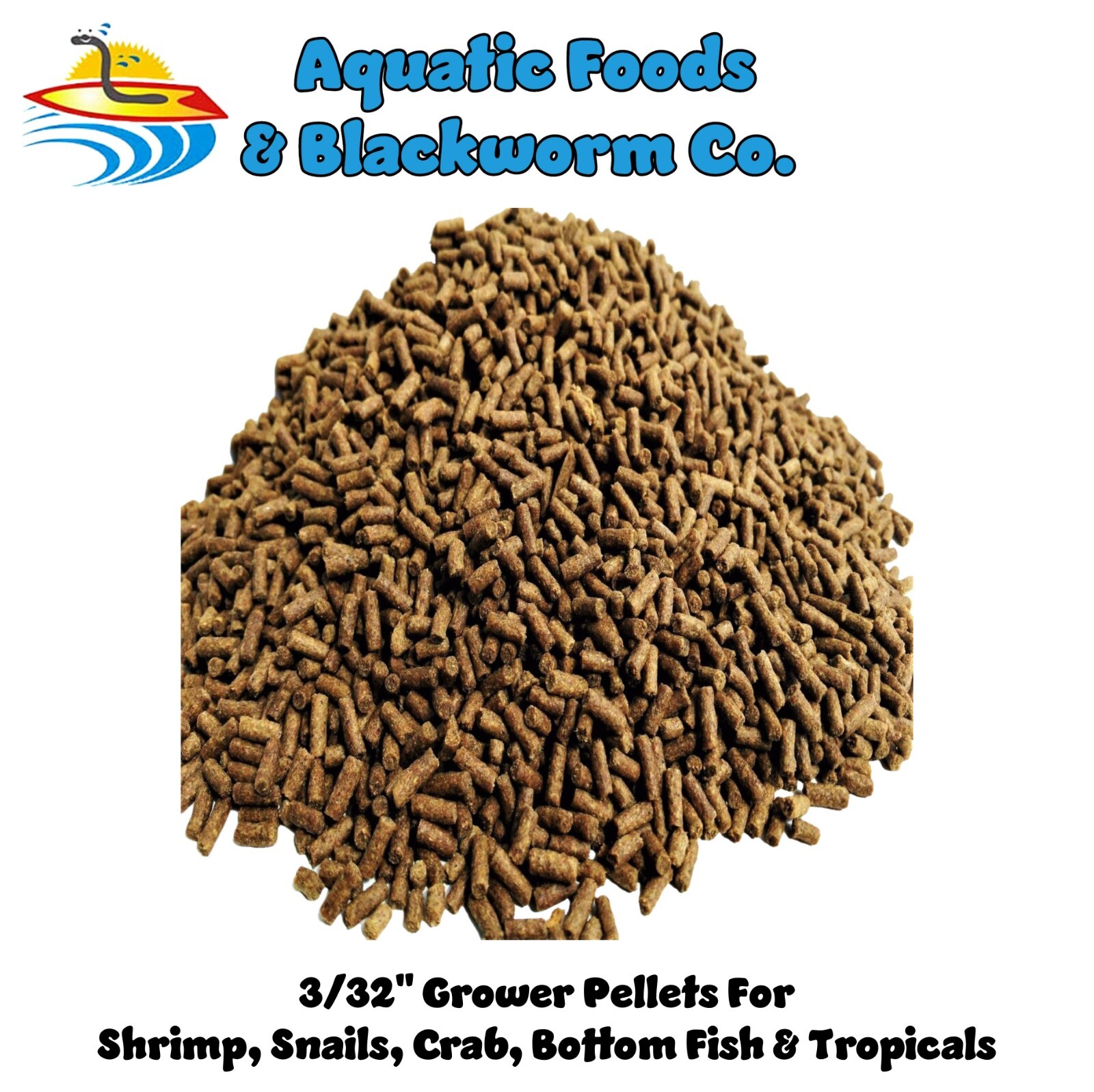 Shrimp, Axolotl, Snail GROWER Pellets also for ALL Bottom Fish by Zeigler