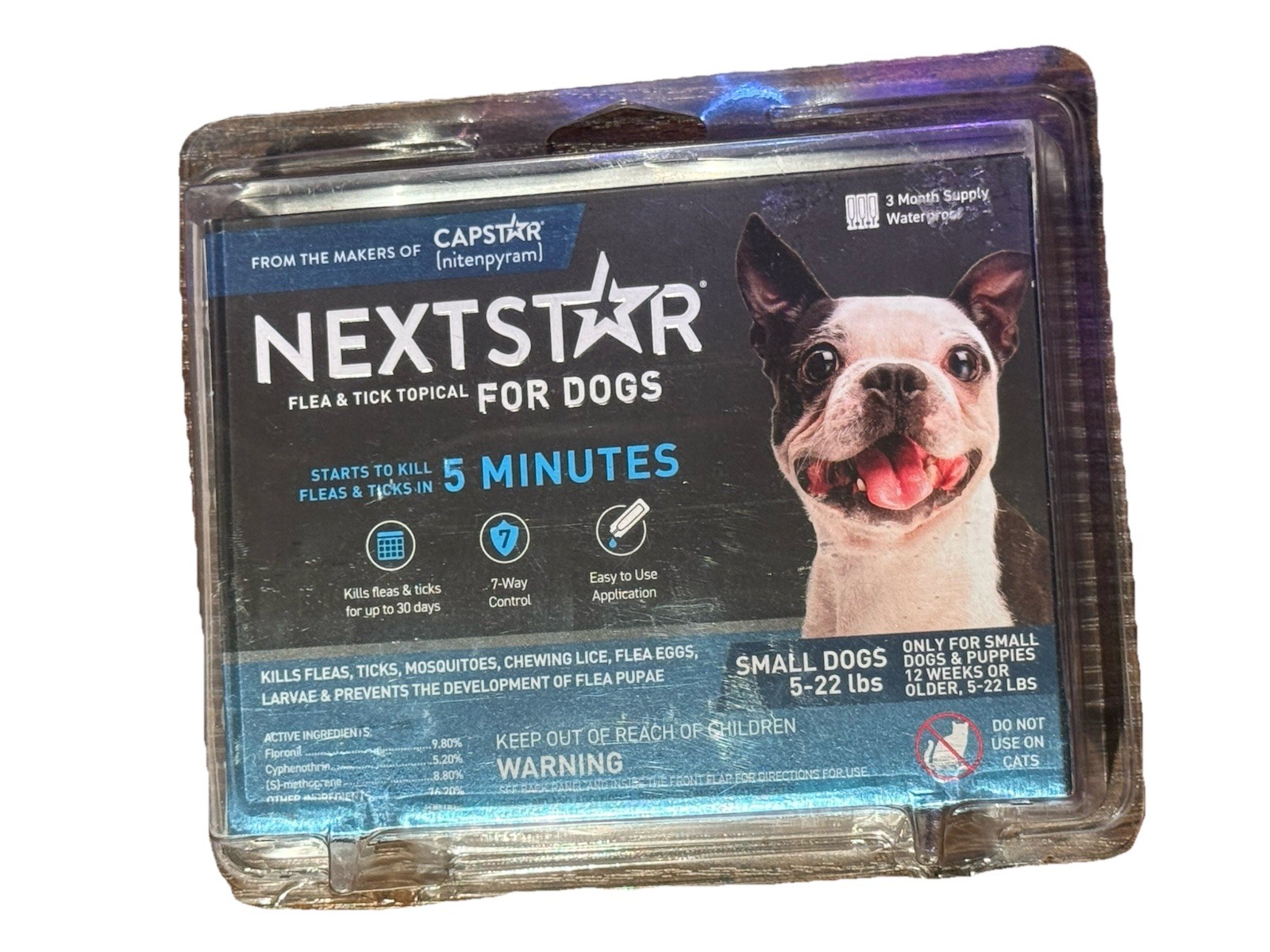 NextStar Flea & Tick Treatment for Small Dogs 5–22 lbs 3 Month Supply