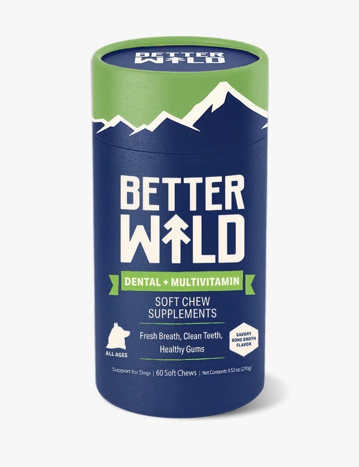 BETTER WILD DENTAL + MULTIVITAMIN Chews, Fresh breath, strong teeth – 60 chews
