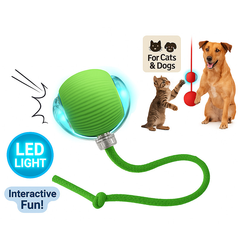 Automatic Rolling Ball Smart Cat Dog Toy Electric Pet Self-moving Kitten lot