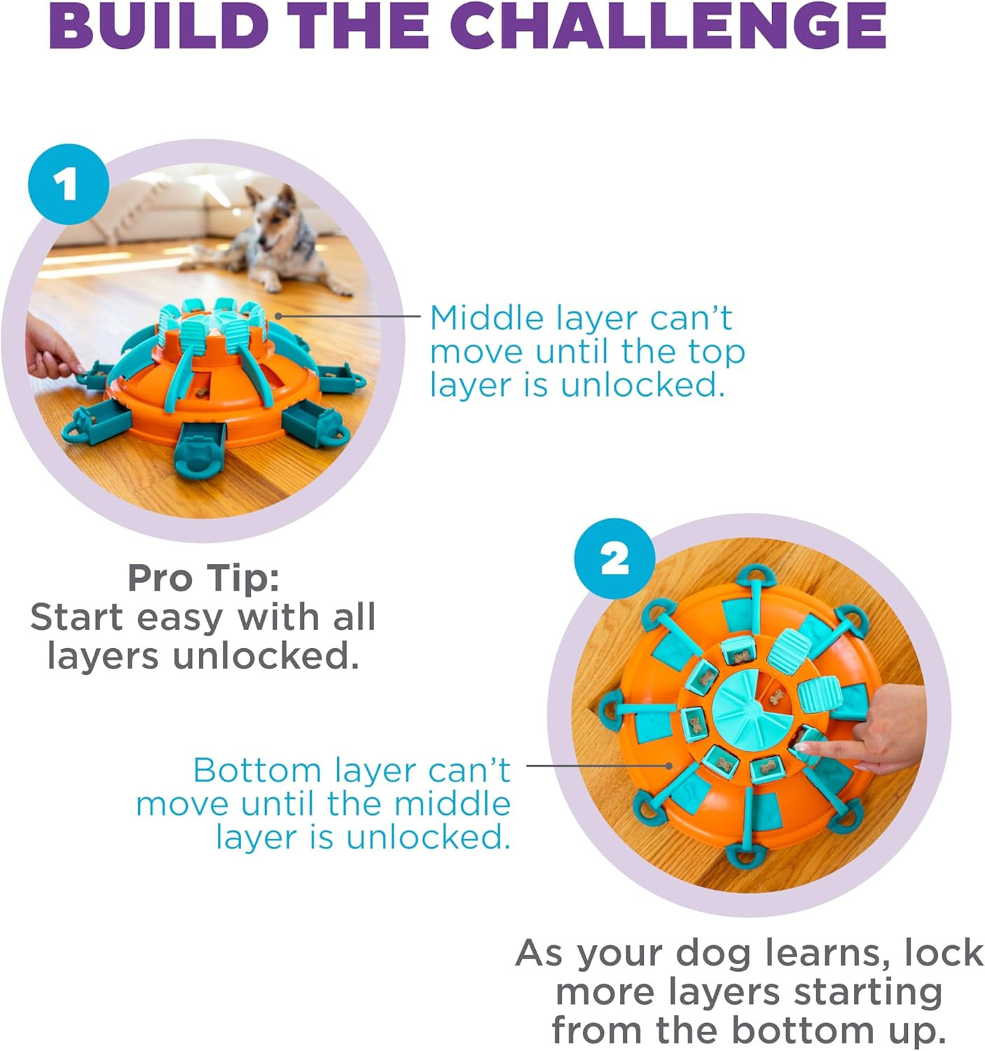 by Nina Ottosson Tower of Treats Level 4 Expert Dog Treat Puzzle for