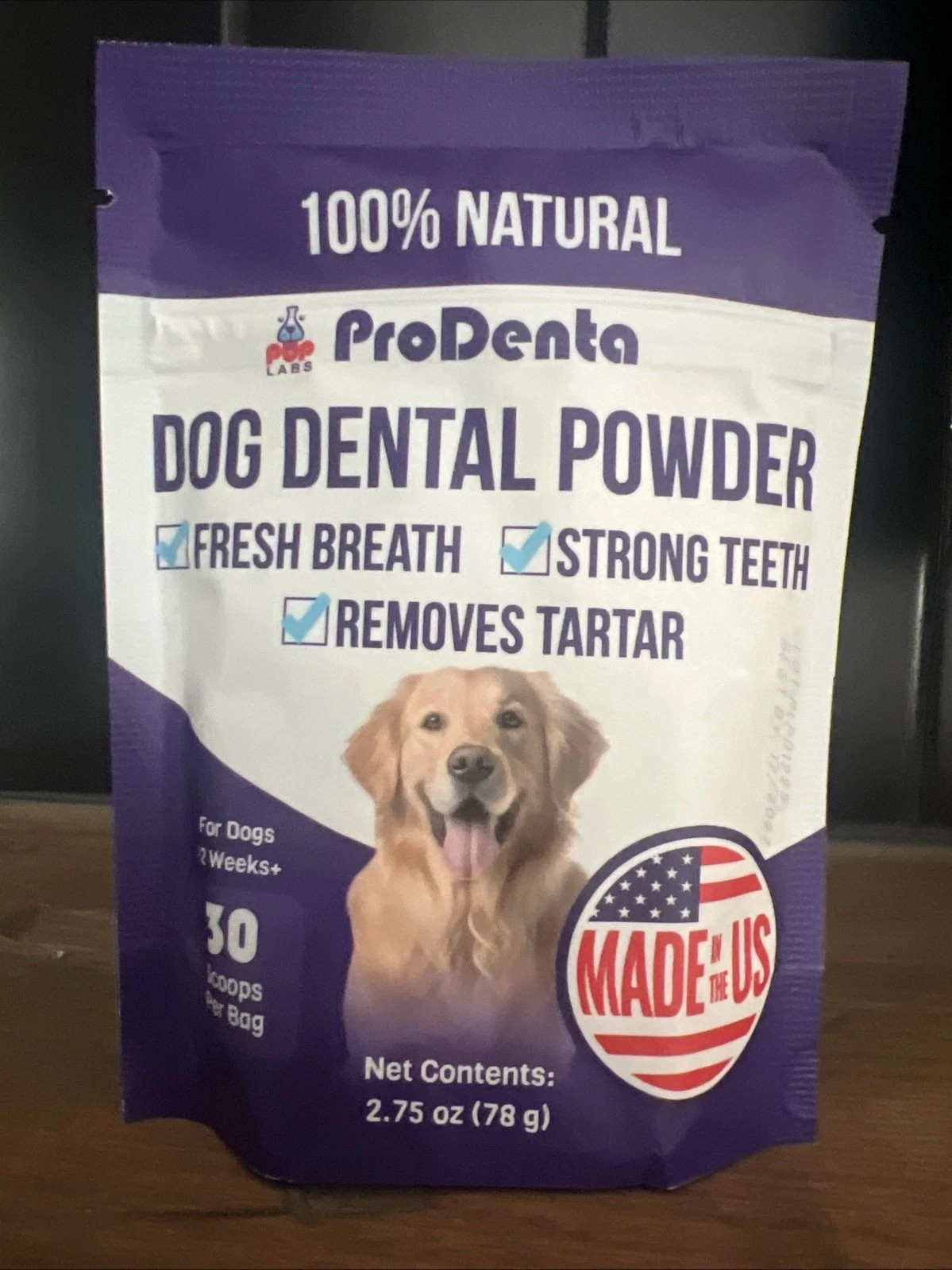 ProDenta Dog Dental Powder 30 Scoops 2.75oz Exp 12/2027 – New/Sealed! Pup Labs