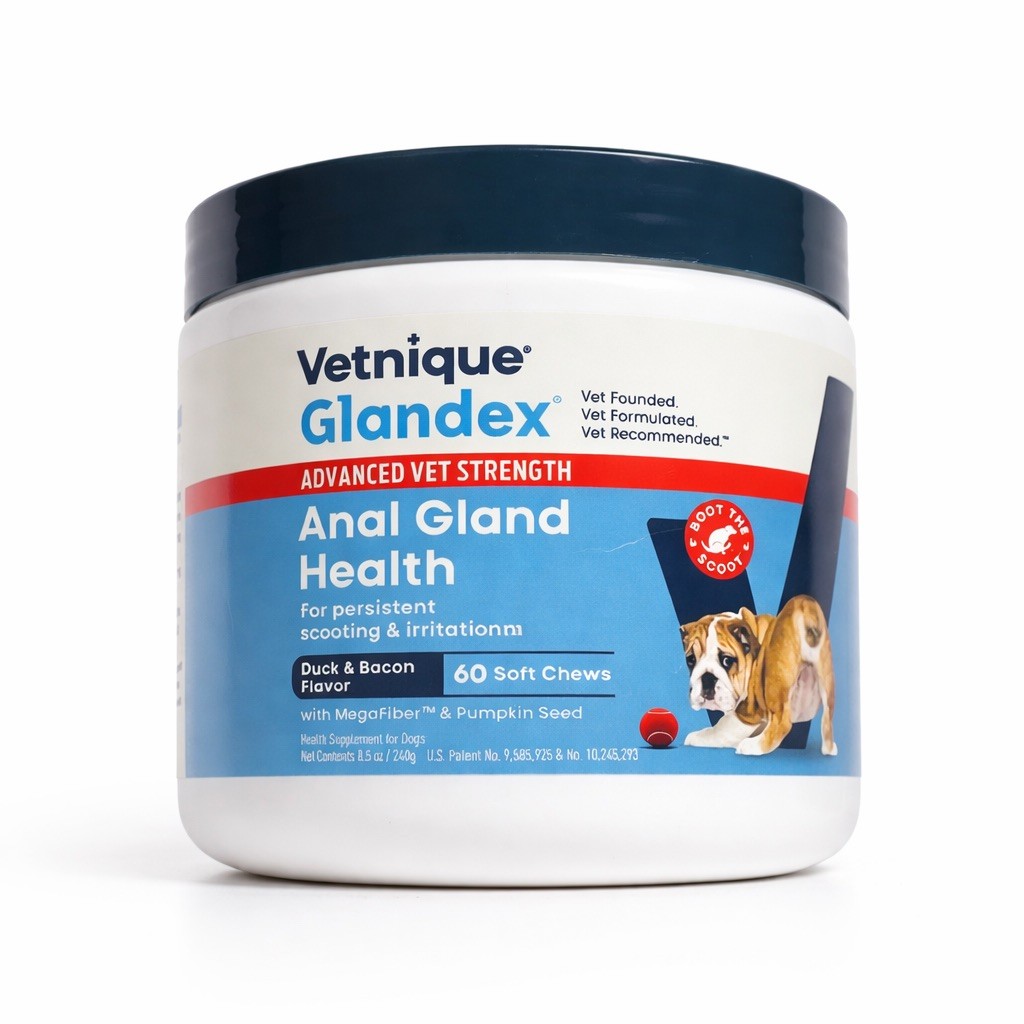 Vetnique GLANDEX Advanced ANAL GLAND Health For Dogs 60 Soft Chews EXP 10/2027