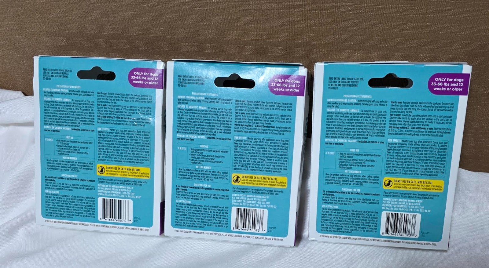 Sergeant’s Guardian Flea & Tick Squeeze On Topical for Dogs 33-66 lbs / 3 PACKS