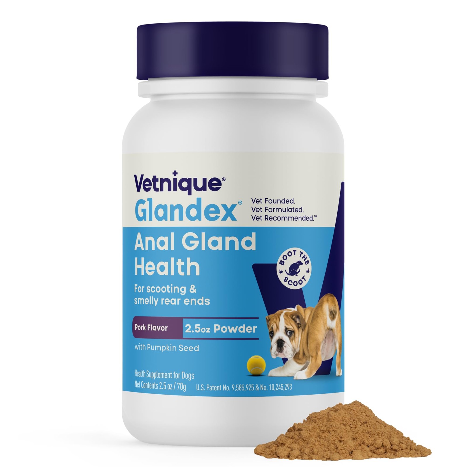 Glandex for Dogs Anal Gland Powder, Support for Scooting & Fishy Odor, Boot T…