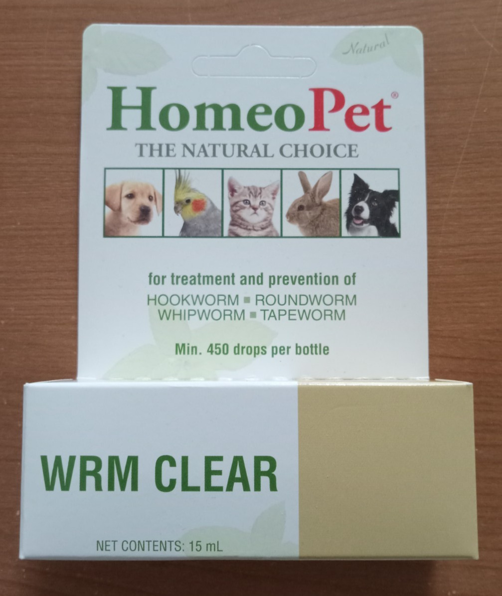 HomeoPet WRM CLEAR Drops – 4730 (15ml = 450 drops)
