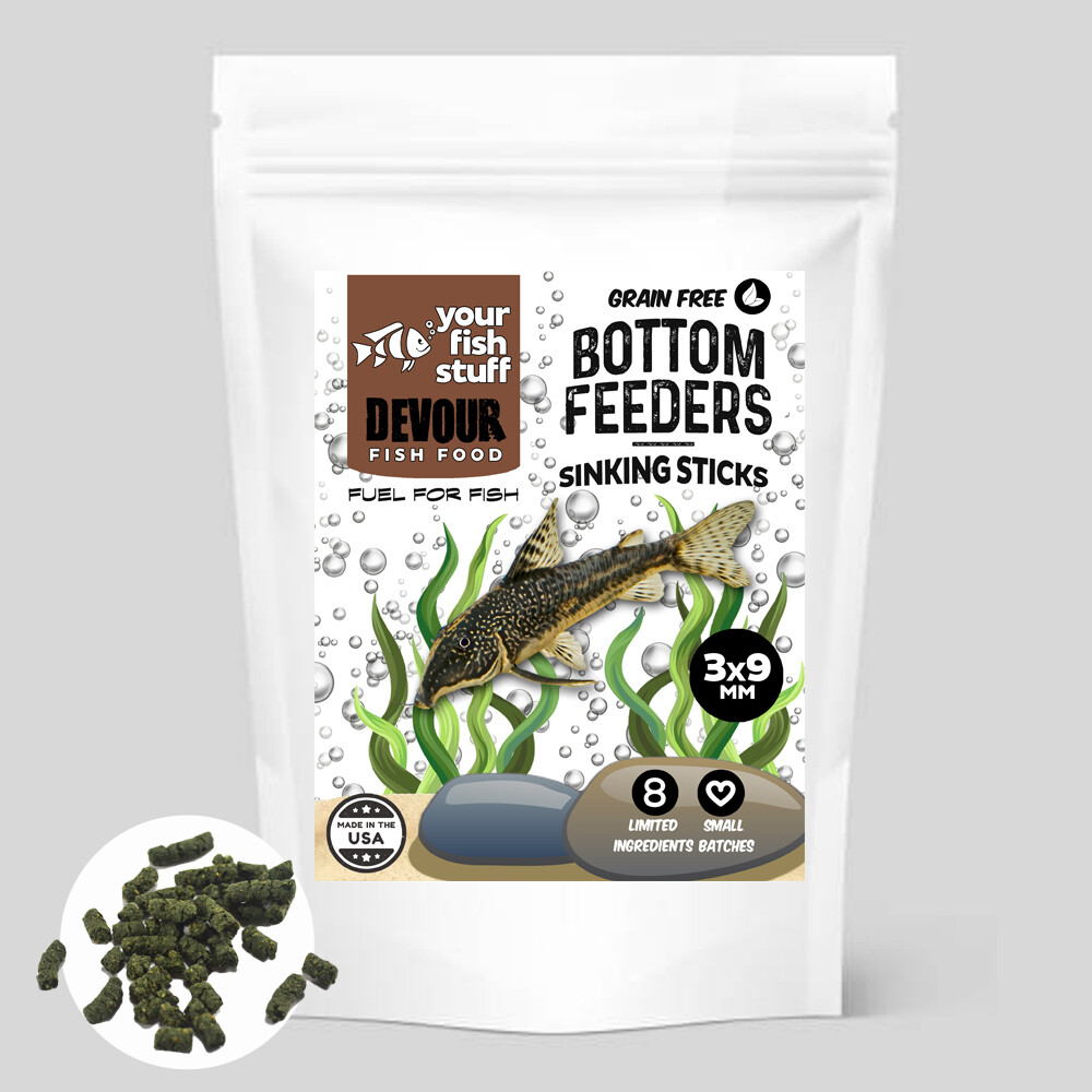YFS Grain Free Bottom Feeders Sinking Sticks Bulk Aquarium Fish Food Catfish