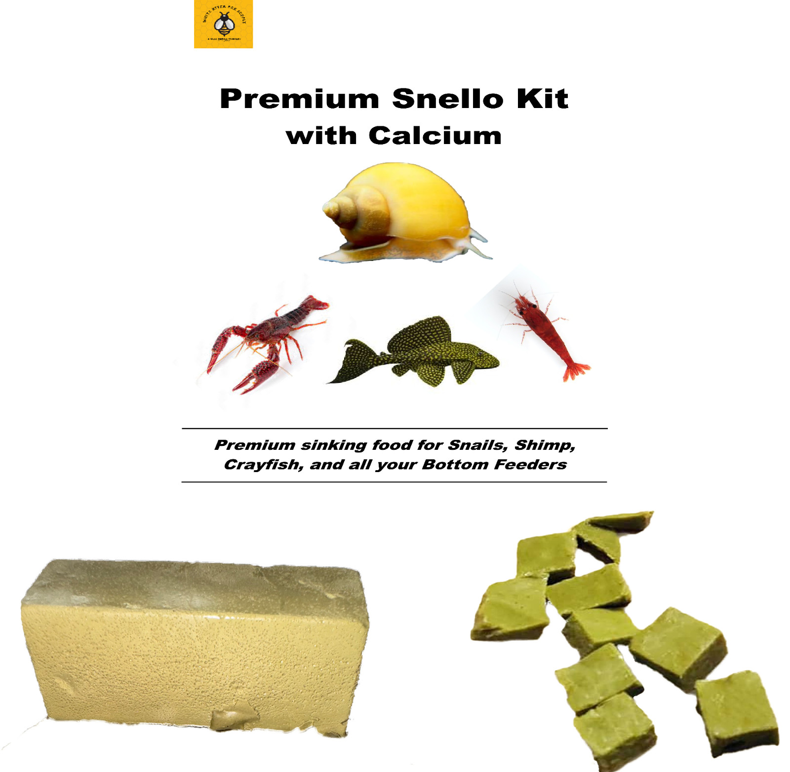 Premium Snello with Calcium for Mystery Snail, Shrimp, & Crayfish