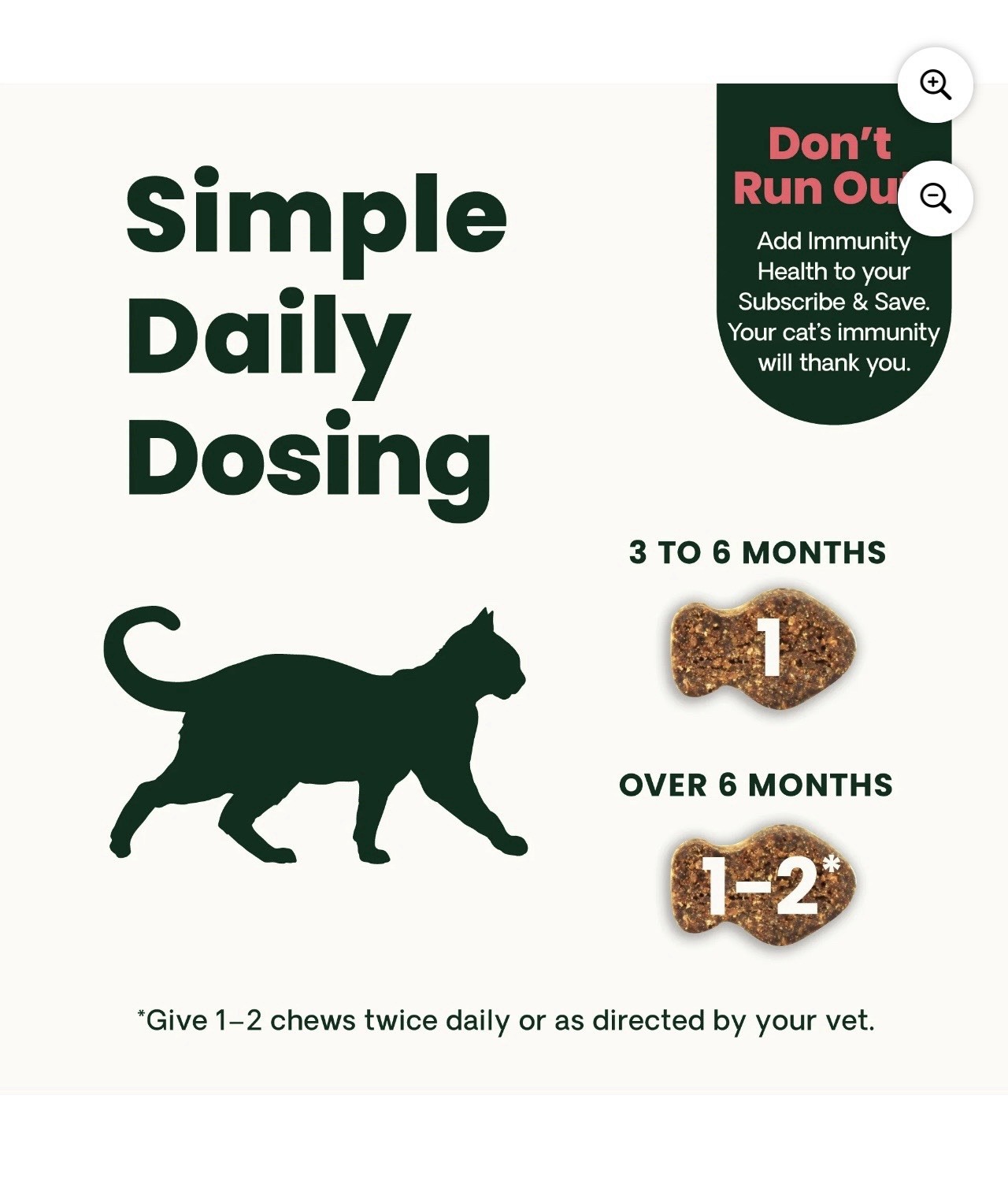 VetriScience Lysine Immunity Health Soft Chews for Cats, Immunity & Well-Being