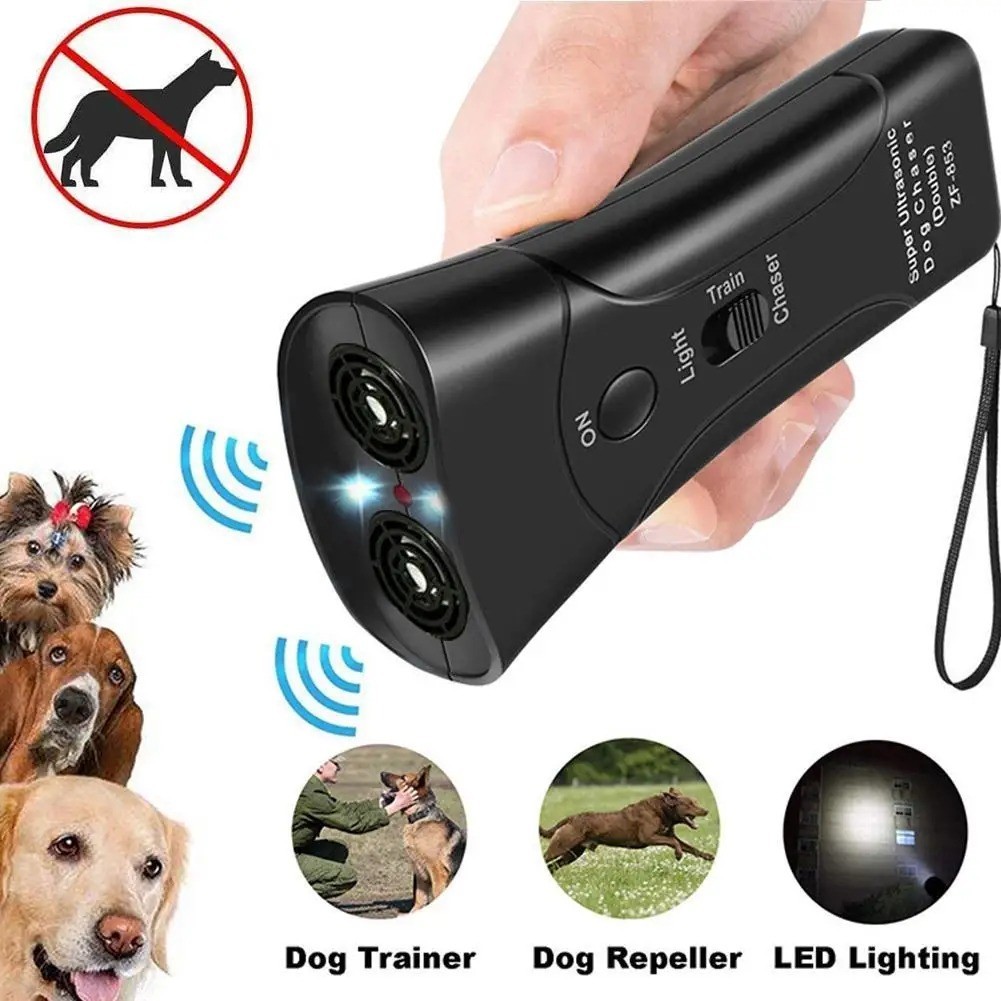 Ultrasonic Anti Dog Barking Trainer LED Light Gentle Chaser Petgentle Sonics