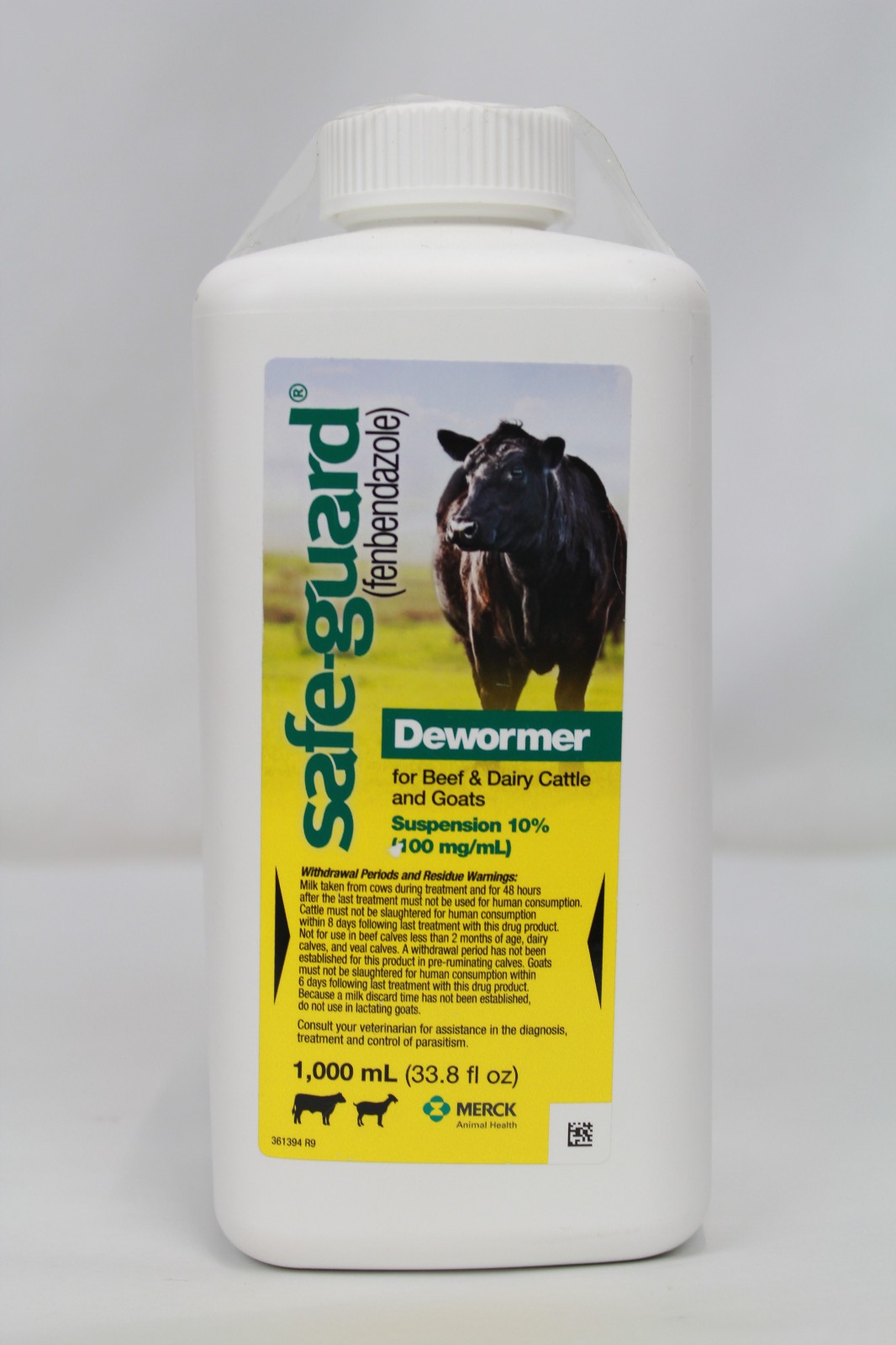 Safe-Guard Dewormer Suspension Cattle & Sheep Dewormer 33.8 fl oz / 1000mL