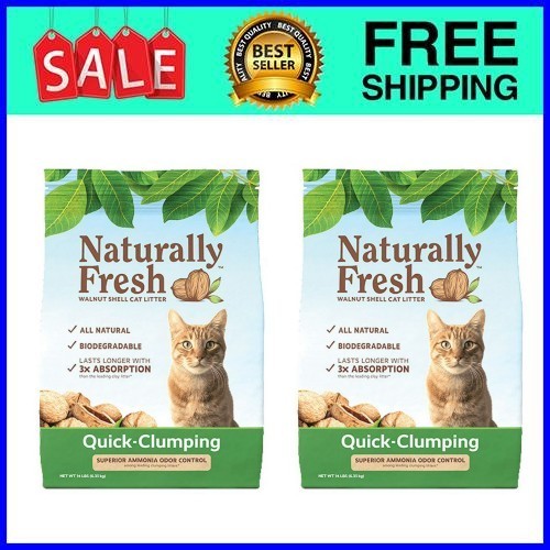 (2 pack) Naturally Fresh Fast Clumping Cat Litter, 26 lb Bag