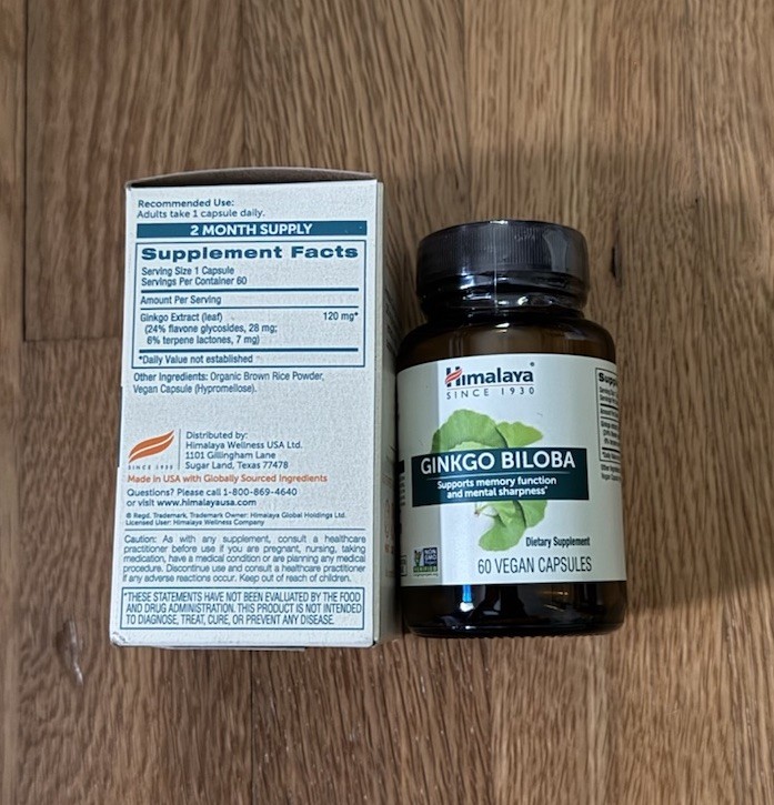 Himalaya Ginkgo Biloba 60 Day Supply – Herbal Brain Supplements For Memory And