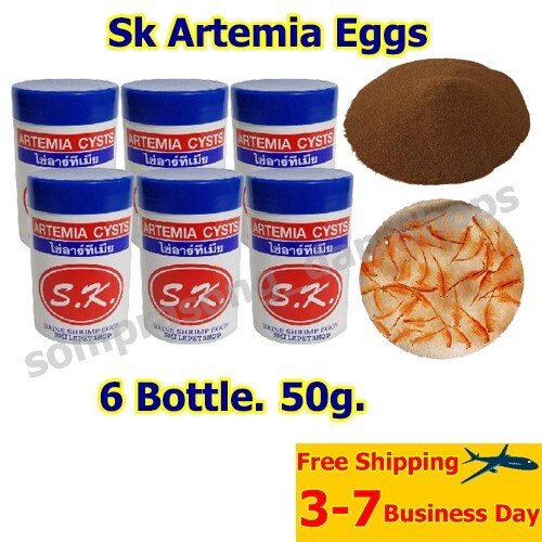 A1 Artemia Cysts Brine Shrimp Egg for Shrimp Fish Best Premium Quality 6×50 g.