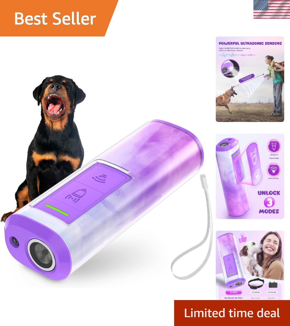 Effective Ultrasonic Dog Training Device – 23ft Range for Indoor & Outdoor