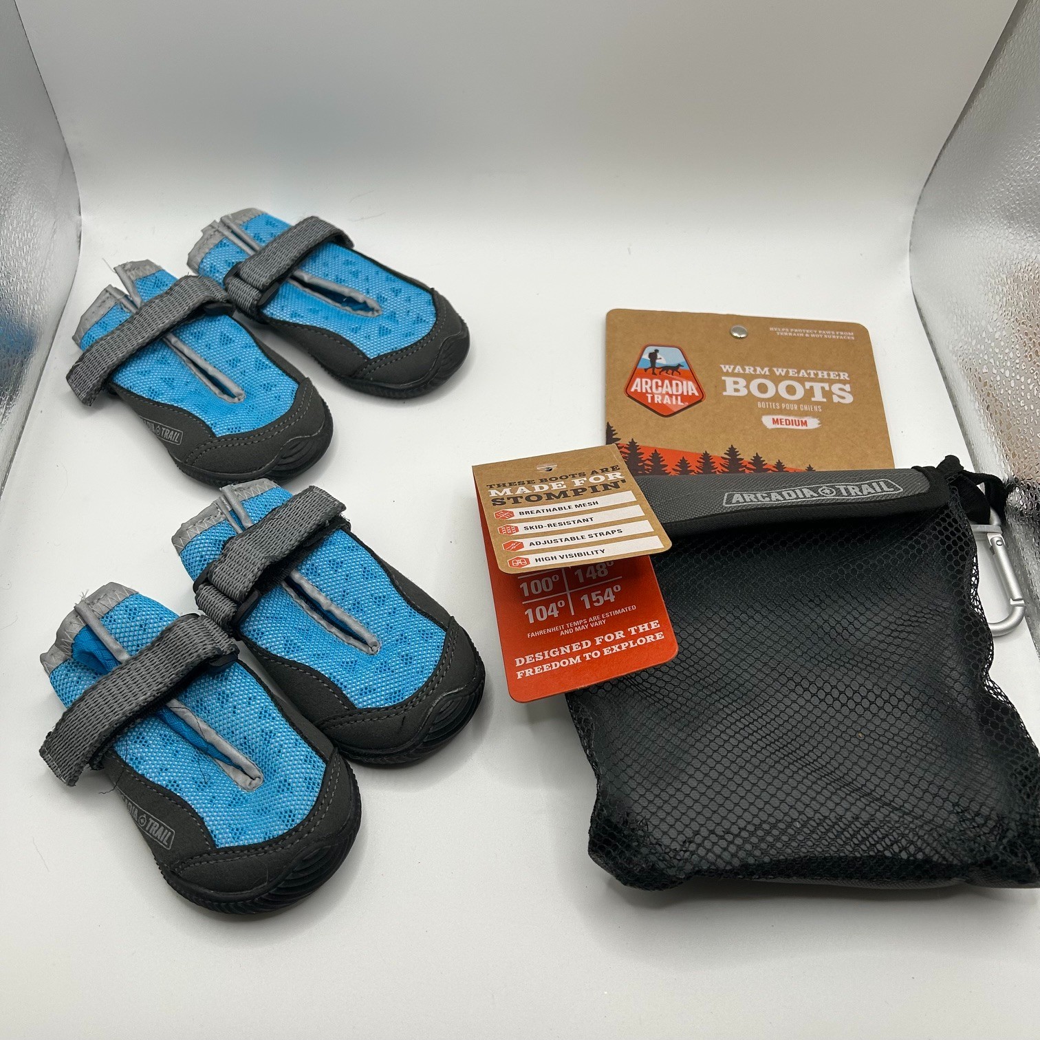 Arcadia Trail Warm Weather All Terrain Dog Boots – Brand New
